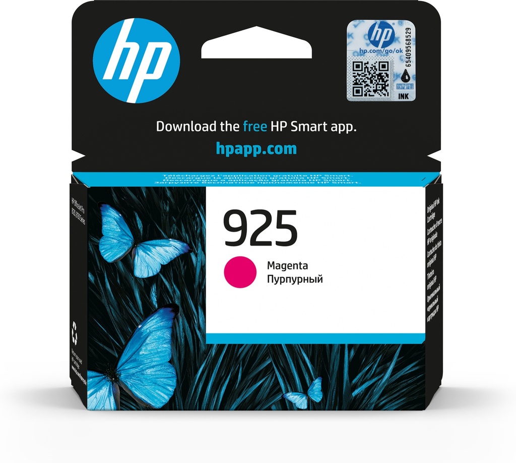 HP 4K0V7PE/925 - Cartouche d'encre magenta, 400 pages