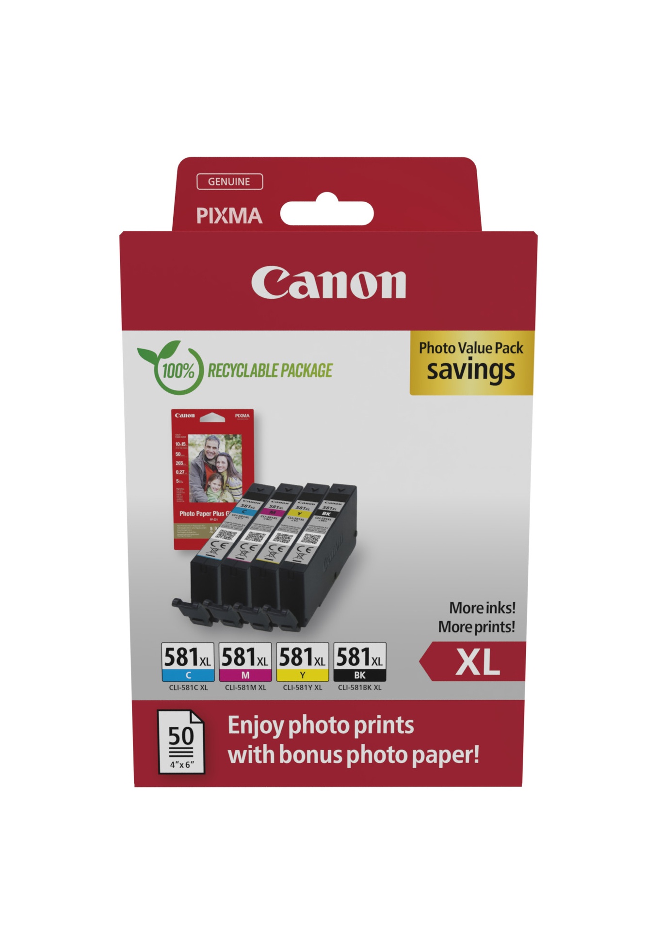 Canon 2052C006 - Cartouche d'encre multipack couleurs haute capacité