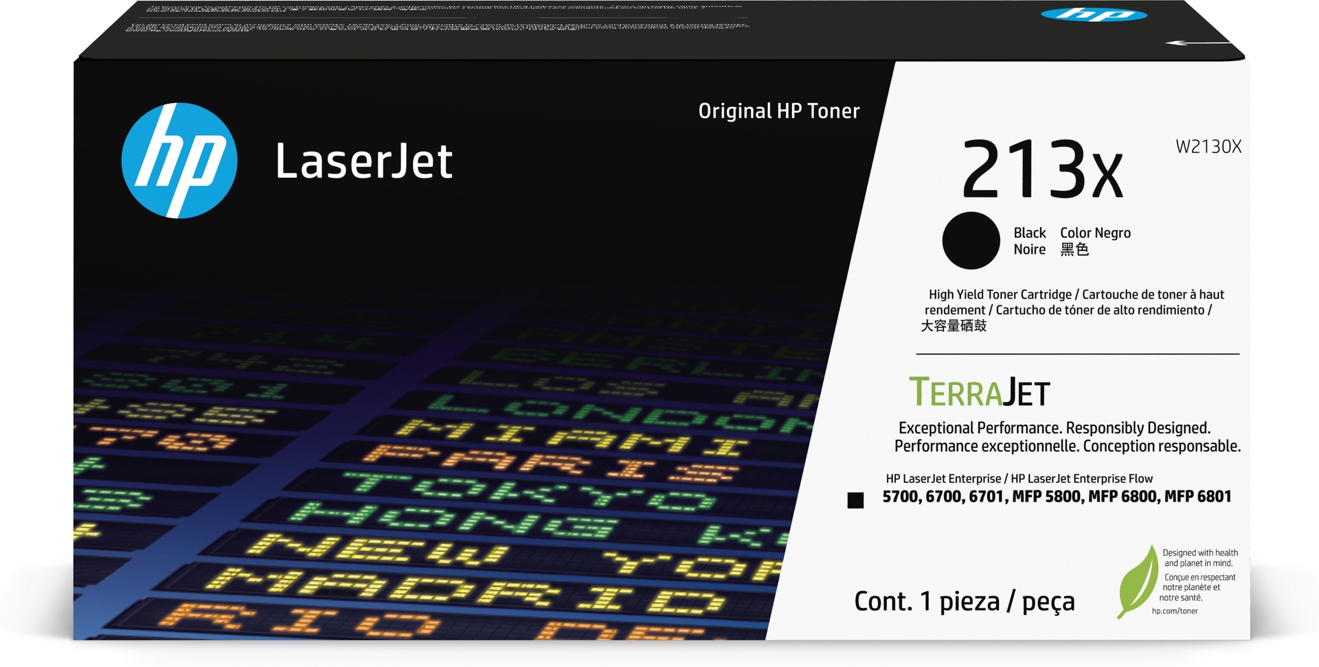 HP W2130X - Toner noir haute capacité, 9 000 pages