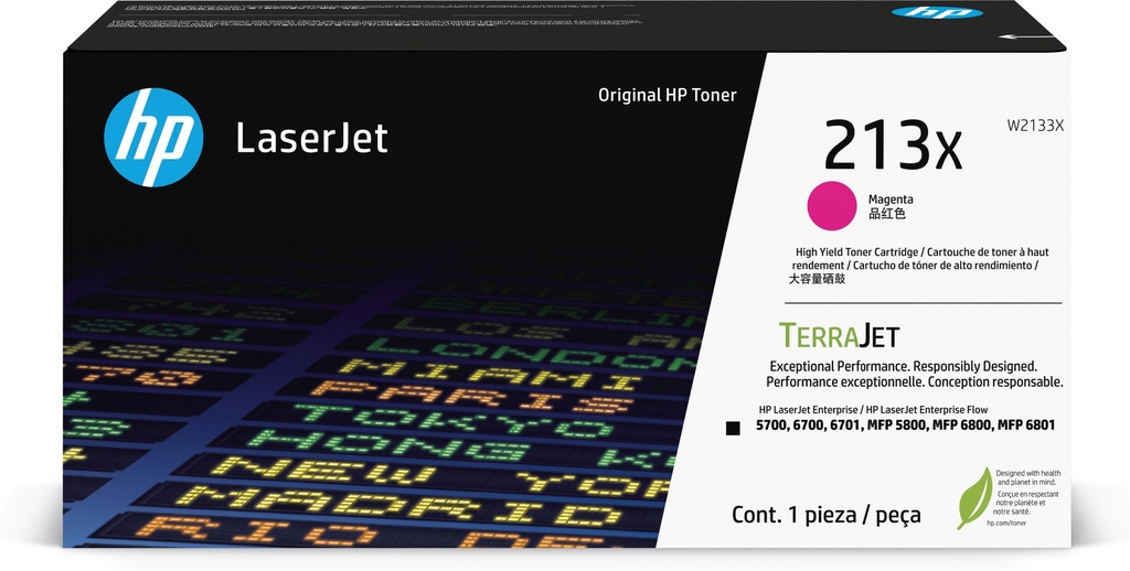 HP W2133X/213X - Toner magenta haute capacité, 6 000 pages