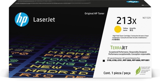 [P329743] HP 213X High Yield Yellow Original LaserJet Toner Cartridge