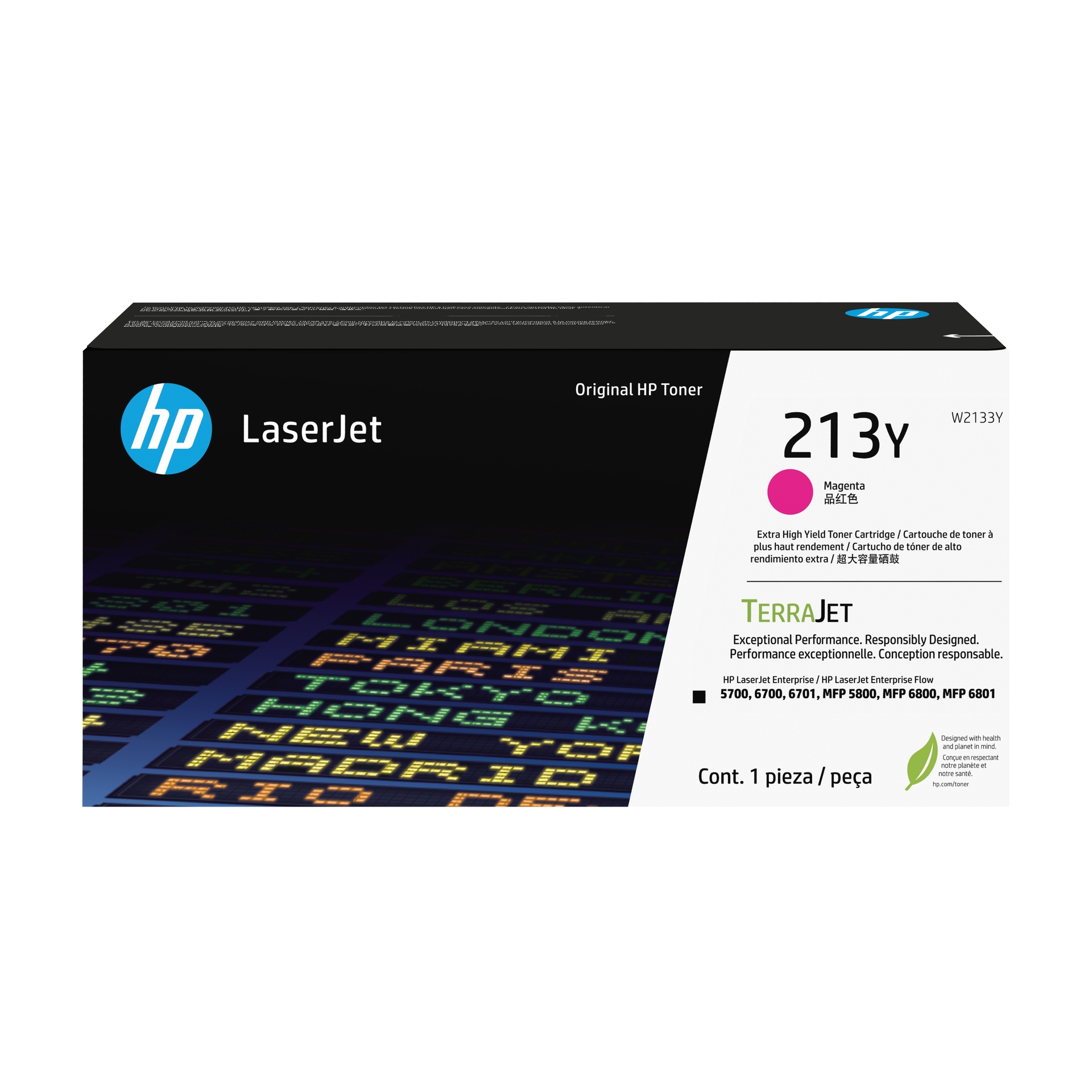 HP W2133Y - Toner magenta haute capacité, 12 000 pages