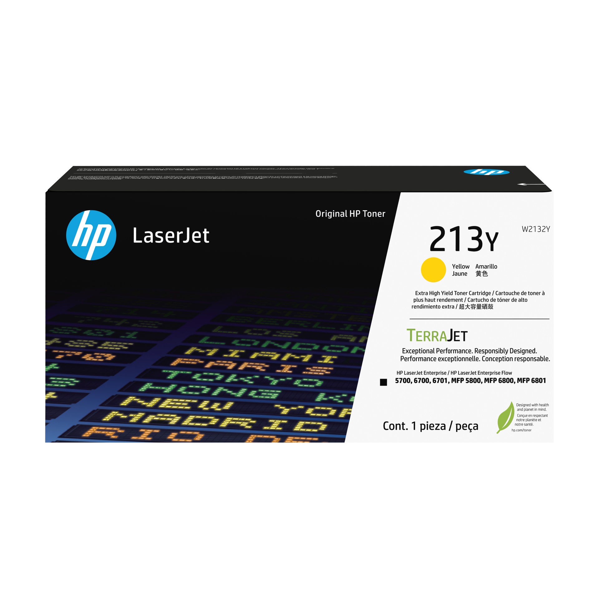 HP W2132Y - Toner jaune haute capacité, 12 000 pages