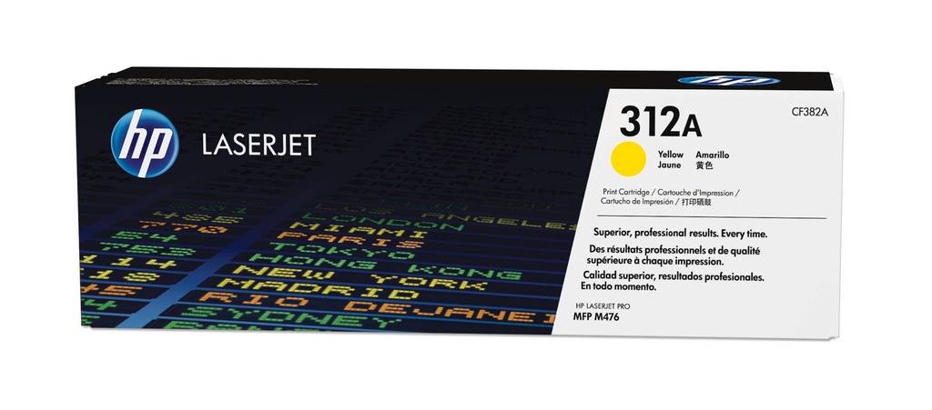 HP CF382A/312A - Toner jaune, 2 700 pages