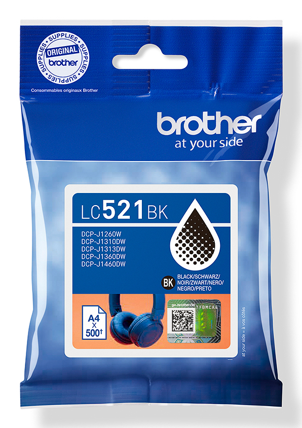 Brother LC521BK - Cartouche d'encre noire