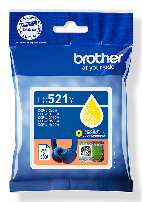 Brother LC521Y - Cartouche d'encre jaune