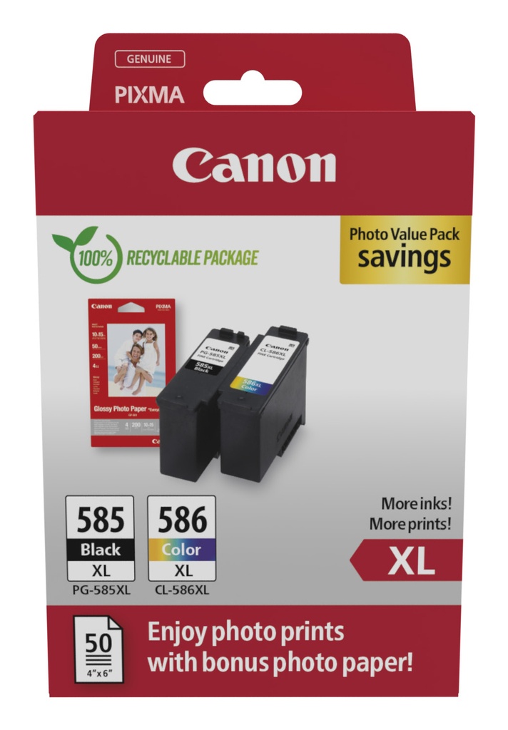 Canon 6204C005 - Cartouche d'encre multipack couleurs haute capacité (Pack de 2)